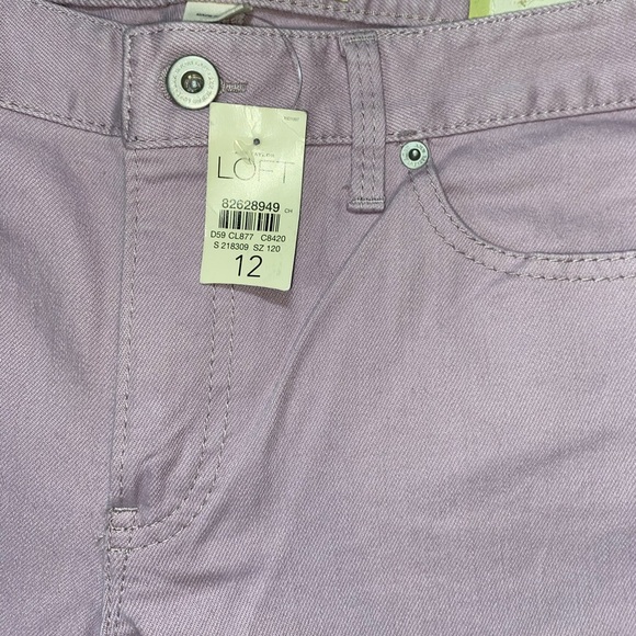 The Loft Original Boot Cut Jeans Women's Size 12 Light Purple NWT - Picture 4 of 4